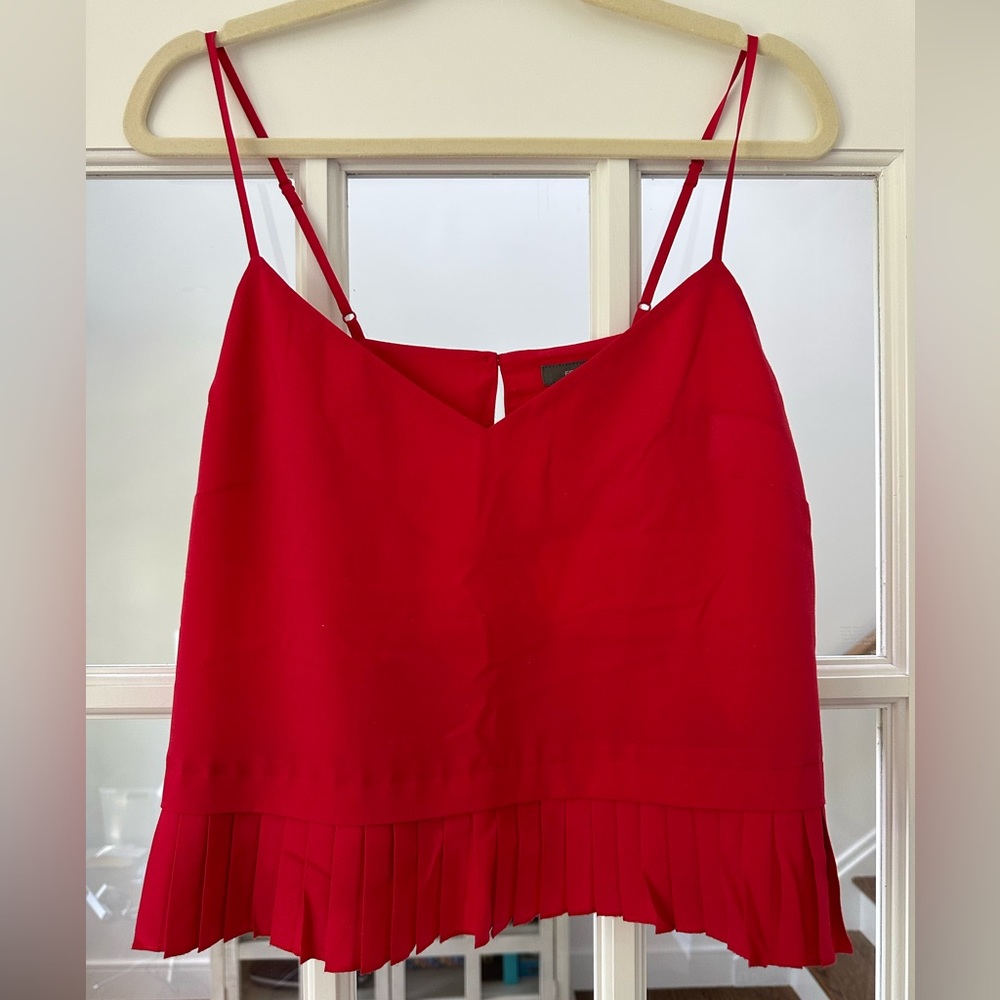 French Connection red spaghetti strap tank top
